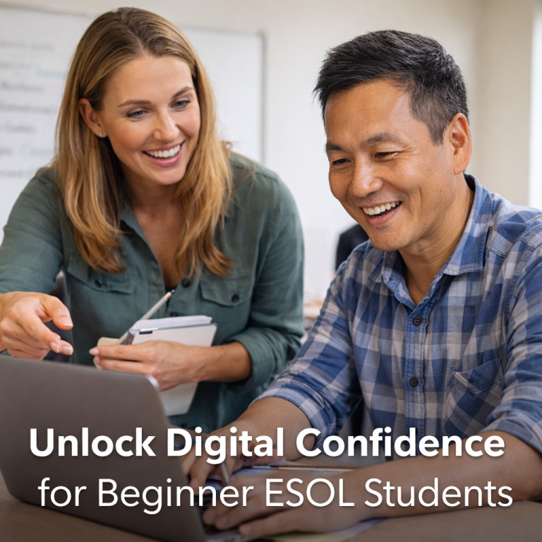 A professional learning project focused on helping educators integrate digital literacy into ESOL instruction with clarity, purpose, and dig