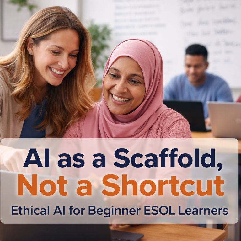 A classroom-based learning design project demonstrating how AI can be used ethically as a personal tutor to support grammar, confidence, and